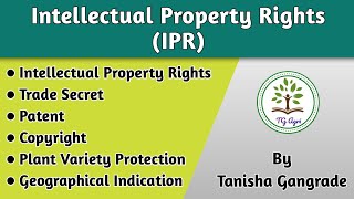 Intellectual Property Rights  What is Intellectual Property Rights  IPR for Agriculture by Tanisha [upl. by Inimod]