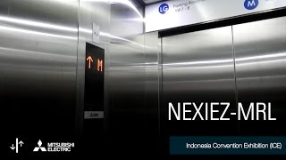 Mitsubishi MRL Elevator at ICE Tangerang Hall 78 [upl. by Anerbas]