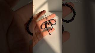 Making bow phone chain🎀smallbusiness youtubeshorts handmadejewelry phonecharm [upl. by Angelia]