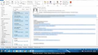 How to Select All Emails in Outlook [upl. by Hodges]