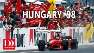 F1 Stories  Hungaroring 98  Brawn and Schumacher banishing historical precedent [upl. by Adlig]