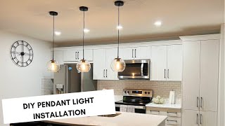 How to Install a Pendant light  Installing a Pendant Light  Easy DIY Installation from Wayfair [upl. by Annawat]