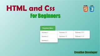 Create Stylish Dropdown Menus with HTML amp CSS StepbyStep Guide [upl. by Emelen]