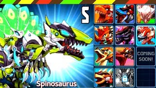 Dino Battle 41 Spinosaurus VS Boss Stegosaurus Ankylosaurus Brachiosaurus  Hard Mode  DCTE VN [upl. by Aber]