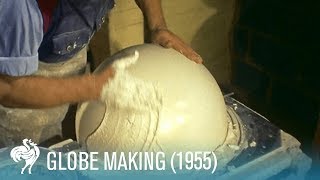 Globe Making How the World is Made 1955  British Pathé [upl. by Siuqcram]