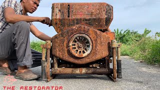 Restoration SHIBAURA Fire Pump  Repair Rusty Old Machine [upl. by Doe521]