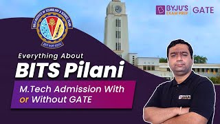 BITS Pilani MtechME HD Admission Process  BITS Pilani Admission With or Without GATE  BYJUS GATE [upl. by Nosnibor]