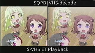 SQPB vs VHSDecode SVHS SVHS ET NTSC [upl. by Sirahc76]