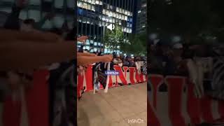 Así se vivió el banderazo de la hinchada de AlianzaLima🔵 en Chile previo al duelo ante ColoColo [upl. by Cenac]