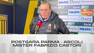 Mister Fabrizio Castori  Postgara ParmaAscoli  Ascoli Calcio [upl. by Tnecnev556]