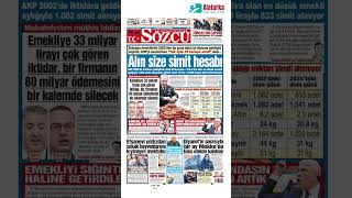 Sözcü Gazetesi 1 Sayfa  25 Temmuz 2024 [upl. by Lig]