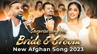 Beautiful Afghan Bride amp Groom  Afghan new songs mast wedding قص عروس و داماد با شاه‌ بالا [upl. by Suivatal]