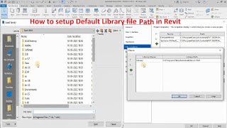 Default library file path settings in Revit [upl. by Philana]