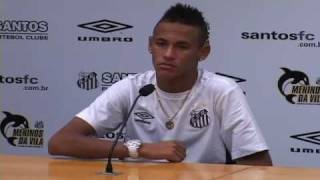 Confira a Coletiva do atacante Neymar após o jogo contra o Barueri [upl. by Suoicerp]