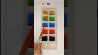 Color mixing 🌈✨💯  create 12 colors from 2 primary colors colormixingmagic satisfying colormixing [upl. by Ecnaret]