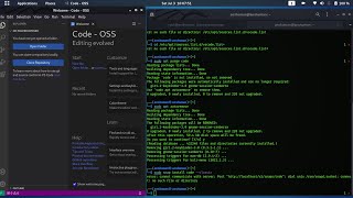 how to install vs code in linux via terminal [upl. by Shaer]