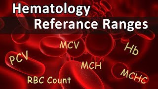 Hematology Tests Reference Ranges [upl. by Nerine]