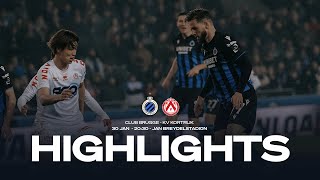 CLUB BRUGGE  KV KORTRIJK  HIGHLIGHTS  20232024 [upl. by Tammie]