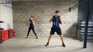 aeroboxinginstructor aerobicos boxingtraining fitness gym instructor [upl. by Aerdnaz]