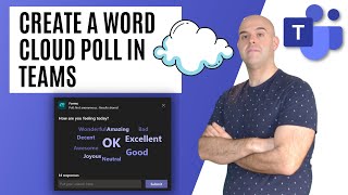 How To Create a Word Cloud Poll in a Microsoft Teams Meeting [upl. by Griff]