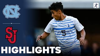 North Carolina vs St Johns  NCAA College Soccer  Highlights  September 06 2024 [upl. by Luane748]