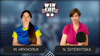 1800 Mariana Hryhoruk  Nataliia Svydnytska 18102024 WINCUP Women Master TABLE 1 [upl. by Judon]