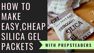 How to Make your own Silica Desiccant Packets for pennies [upl. by Enoob724]