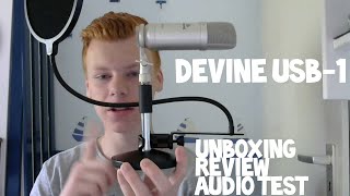 MIJN NIEUWE MICROFOON  Devine USB1 Microfoon UnboxingReviewAudio test [upl. by Hendrika]