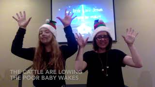 Away in a Manger Motions and Lyrics [upl. by Ahsieken]