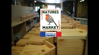 Notre Menuiserie FDS  Natures Market  Mangeoires et nichoirs pour oiseaux fabriqués en France [upl. by Areehs]