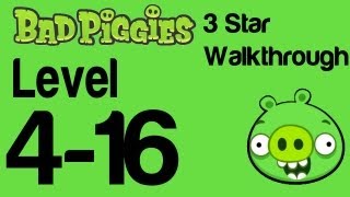 Bad Piggies 416 Flight in the Night Level 416 3 Star Walkthrough  WikiGameGuides [upl. by Federico]