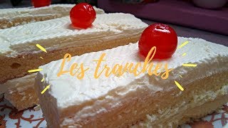 Les tranches🍰 بكريمة مع نكهة الليمون🍋 [upl. by Nirtak155]