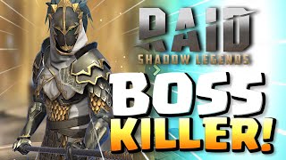 BEST EPIC BOSS NUKER Royal Guard Build Guide  Raid Shadow Legends [upl. by Odnalro729]