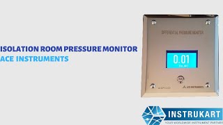 Isolation Room Pressure Monitor  Instrukart [upl. by Garald]