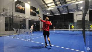 Padel  NSlycke Burman vs Ring Fogel  230720 [upl. by Jocko717]