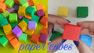 How to make paper infinity cube  paper cube  Hoor art and craft [upl. by Chancelor399]