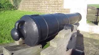 Cannons on Battlement Walk Dover Castle [upl. by Kalila]