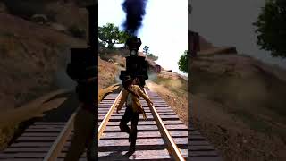 What happens when you hit the train when you are drunk in Rockstar Games gta5 rdr2 gtasanandreas [upl. by Assirrac]