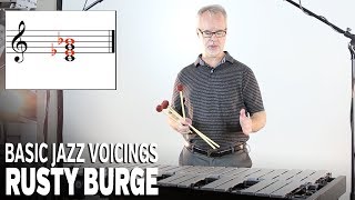 Vibraphone Lesson Series with Rusty Burge Basic Jazz Voicings [upl. by Inoy]