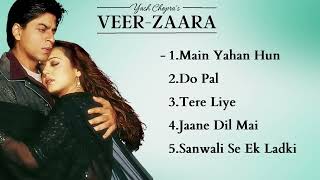 Veer Zaara Movies All Songs Shahrukh Khan Preity Zinta HINDI MOVIE SONGS [upl. by Battat685]