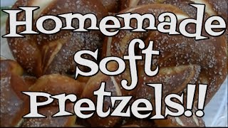 Homemade Soft Pretzels Recipe  Noreens Kitchen [upl. by Purdum]