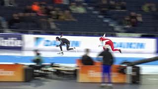 Kimani GRIFFIN  Piotr MICHALSKI 500m B world cup 4 2018 [upl. by Bloom970]