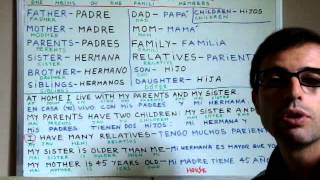 Familiares en Inglés Parte 1  Frases en ingles CLASE 38 [upl. by Guenzi]