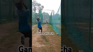 Match se phle hi maine thodi batting net m kar li kuki aj thoda important match thascored just 1 run [upl. by Niamart]