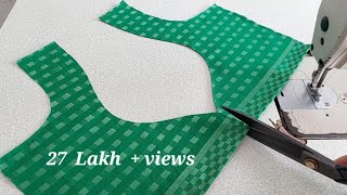 Blouse design  Blouse Back Neck Design  Cutting And Stitching blouse design  blouse ki design [upl. by Anyal530]