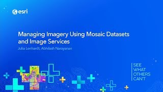 Managing Imagery Using Mosaic Datasets and Image Services [upl. by Asirehc]