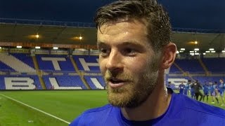 INTERVIEW  Lukas Jutkiewicz on late winner  Birmingham City 2 1 Sheffield Wednesday [upl. by Arek354]