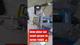 como pintar con la avanti paint sprayer de harbor freight 👍 viral shortsfeed shorts short [upl. by Lledyr]