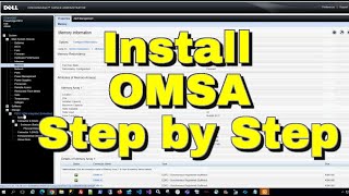 How to install Dell OpenManage Server Administrator OMSA Step By Step [upl. by Jenelle]