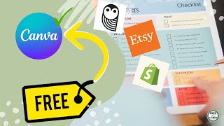 Make FREE Canva Printables  Make Money Selling Templates Online [upl. by Chambers410]